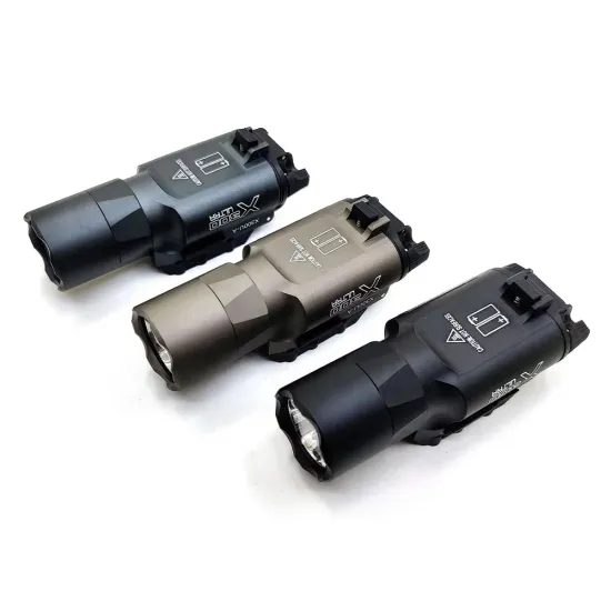 1000 Lumen Aluminum Gear Hunting Flashlight with 20mm Rail Mount for Tactical and Outdoor Use