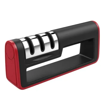 3-Stage Knife Sharpener: Sharpening Stone & Grinder for Knives