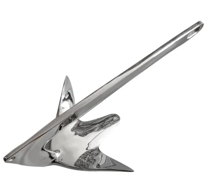 Customized Bruce Style 316 Stainless Steel Claw Anchor - Mirror Polished Boat Anchor