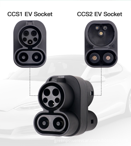 CCS1 to CCS2 Adapter for Electric Vehicle Charging