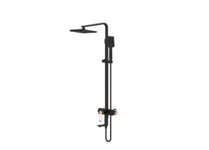 KPO exposed pipe shower system