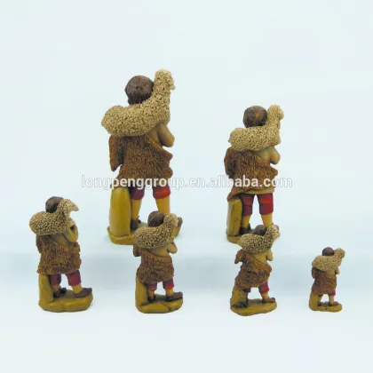 Figurines for Landi Nativities, Good Shepherd 13cm,Standing Shepherd with Sheep