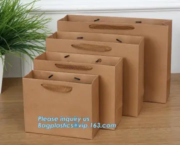 decorative gift paper bag, custom shopping bags, Brown Kraft Paper Shopping Bags, custom luxury paper shopping bag