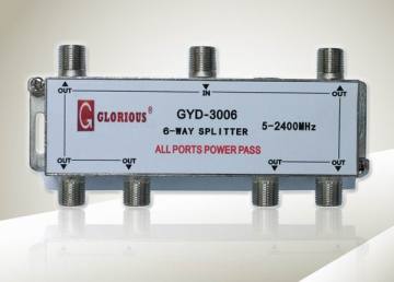 Satv 6-Way Splitter Gyd-3006