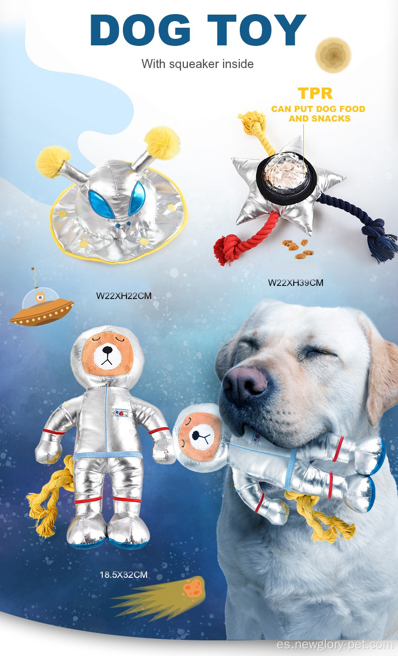Tipo de astronauta Durable Tipo de mordedura de perros Chew Toy