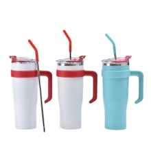 Large capacity insulated cold coffee cup