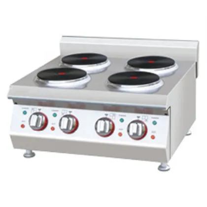 4 Head Commercial Countertop Electric Cooking Stove - Restaurant Catering Equipment