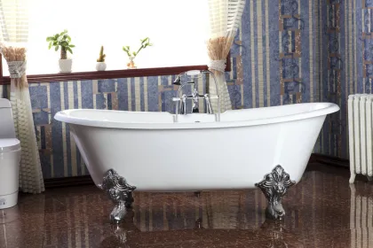 Wooden Bathtub Portable Bathtub for Adults Freestanding Bathtub