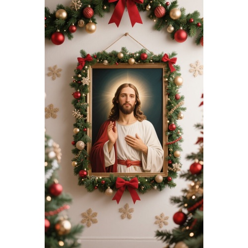 Christmas outdoor jesus statue