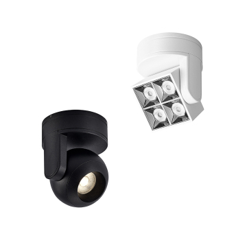 Fourniture directe d'usine: Lalmans en aluminium LED Plafait Spotlights de surface Downlights