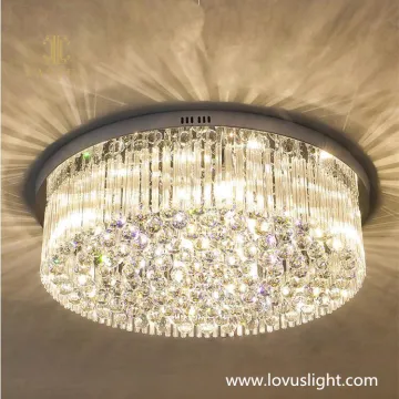 Classic crystal disc hotel villa chandelier Modern style ceiling chandelier villa chandelier