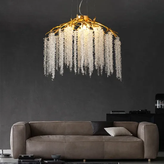 Luxury Nordic Artistic Chandeliers: Circle Strip Decorative Pendant Lights for Living Room and Dining Room