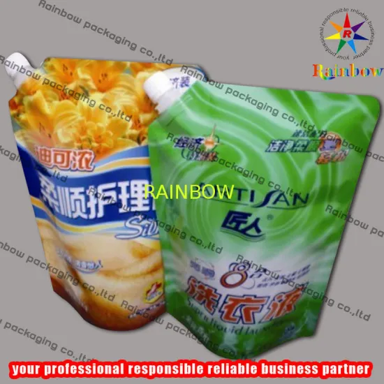 Stand Up Spout Pouch Packaging For Liquid