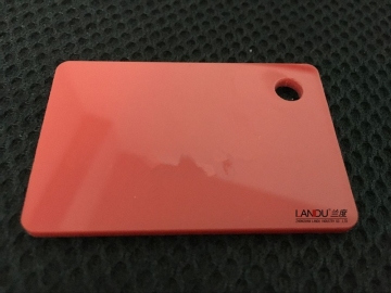 Solid red color acrylic sheet landu color number 136