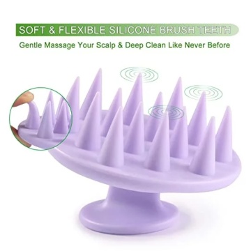 Brosse de shampooing de masseur de masseur à cheveux en silicone