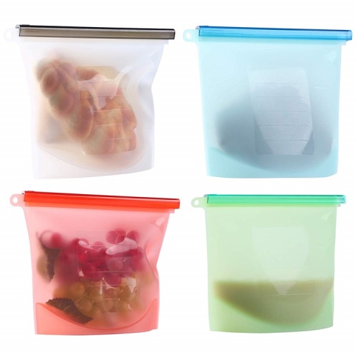 Snack Sandwich Reusable Silicone Food Storage Bag