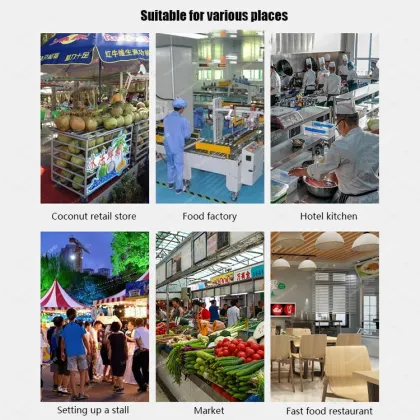 Automatic Coconut Dehusking Machine for Fresh Green Coconuts