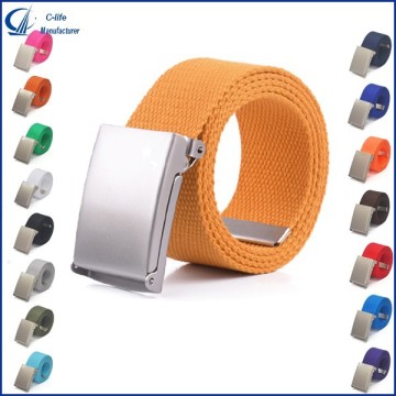 Cotton Canvas Fabric Metal Buckle Waist Belt Fashion Belt Women Belt Men Belt