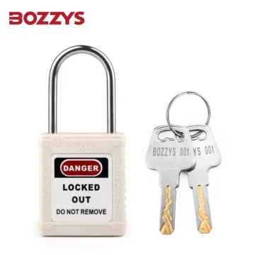 Manufacturer Reasonable Price 4MM Stainless Steel Shackle Safety Lockout Tagout Padlock with Master Key
