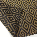 Tecido jacquard tecido de poliéster acrílico dourado Lurex metálico