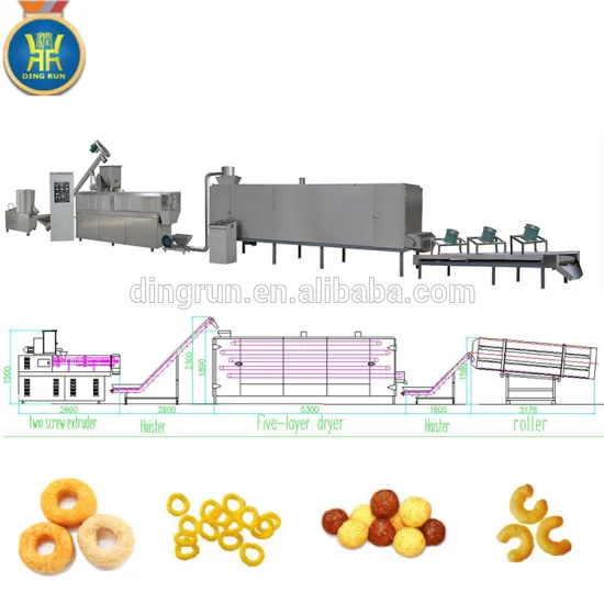 corn sticks rice puff snacks making machine corn machine food processing machines