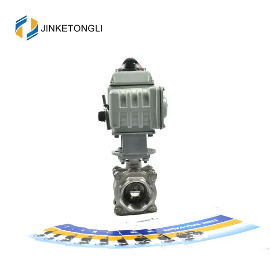 JKTLEB069 electrically actuated npt 3000 psi ball valve