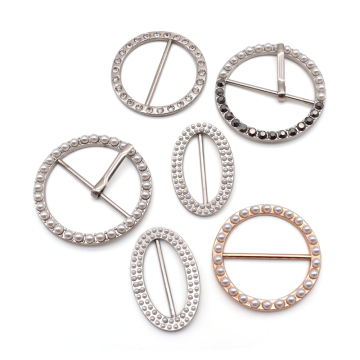 Custom Logo Decorative Adjustable Slider Buckle with Diamond Detail for Apparel and Garments