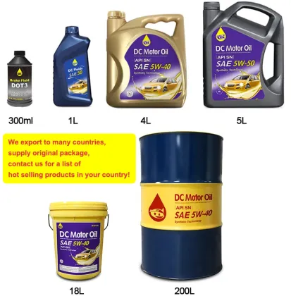 Brand Oil Supplier: Fully Synthetic Car Lubricants - 5W30, 20W50, 5W40 Engine Oil for Toyota, Honda, Nissan