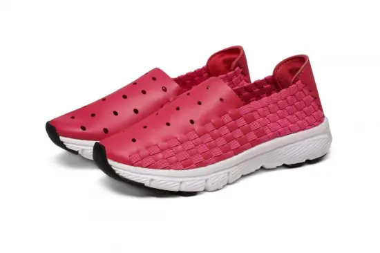 Plum Children's Microfiber Woven Shoes