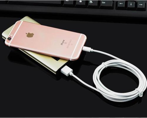 relâmpago do iphone da maçã ao cabo usb