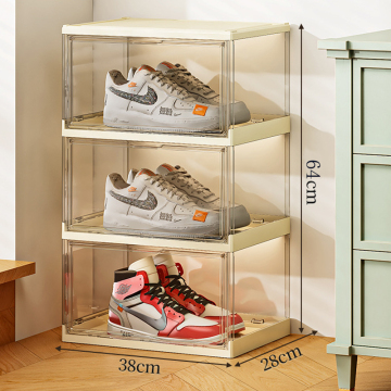 Space-Saving Sturdy Sneaker Holder Rack - Shoe Organizer Box for Entryway