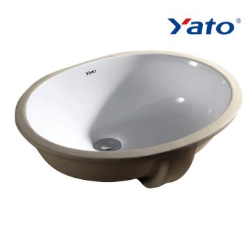 Undermount bathroom sink/drop-in porcelain sink/wholesale bathroom sink YC-002 YATO