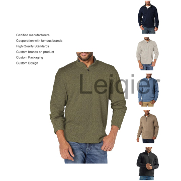 High Quality Fleece Sweatshirt - Custom Logo Heavyweight Knit Wear for Men