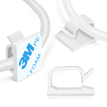 Self Adhesive Cable Management Clamp Organizer - 3M Rope Clamp Cable Clips