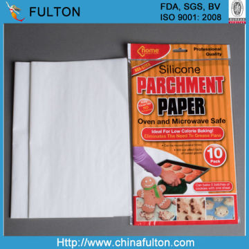 Silicone baking paper sheets in OPP bag