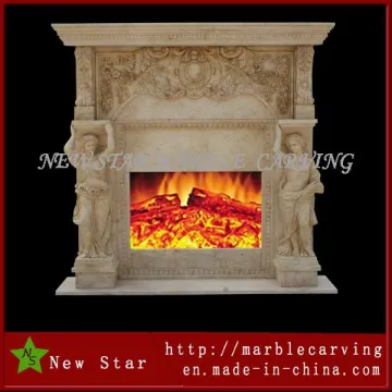 Factory Directly Quality Bioethanol Fireplace Mantel of Stone, Marble