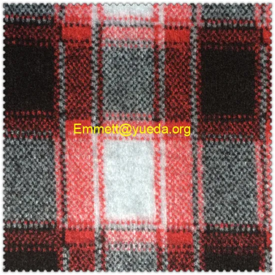 pink black white plaid check jacquard designs knit fabric for garment coat