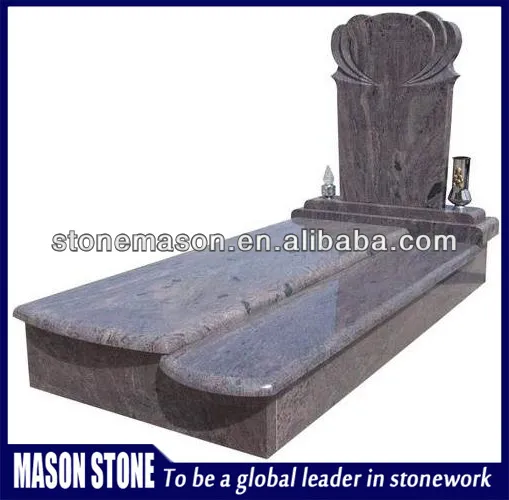 High polished granite lighting tombstone
