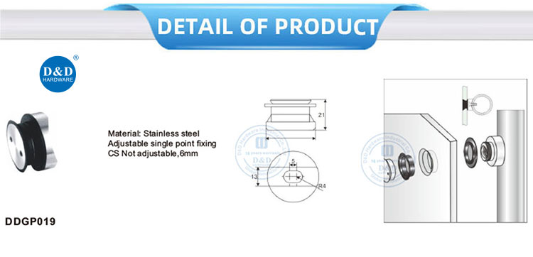 glass piont fixing