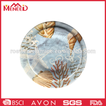 Market new arrival full print plastic salad plate