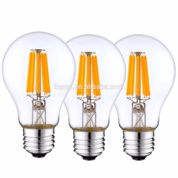 A60 8W E27 Dimmable Bulb Filament LED with sapphire