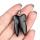 Black Obsidian Tooth Necklace for Women Men Handmade Craved Stone Teeth