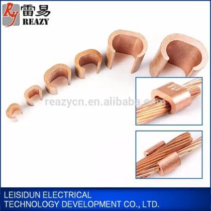 High quality 100% metal copper grounding earth rod g clamp c clamp u clamp