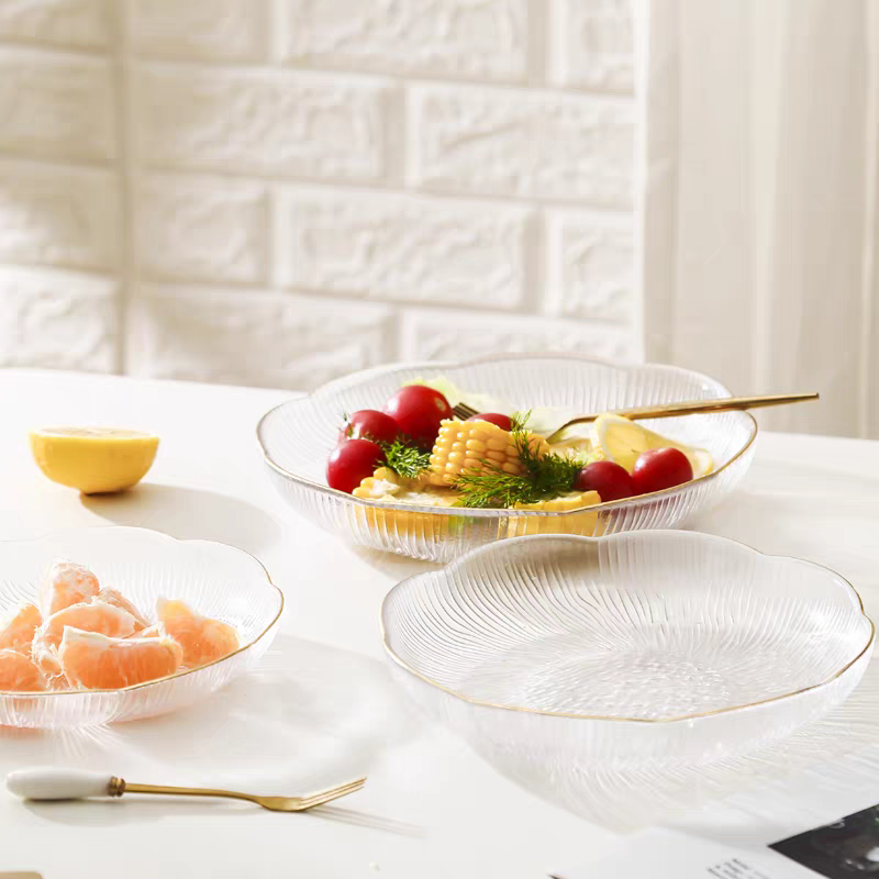 Glass fruit plate