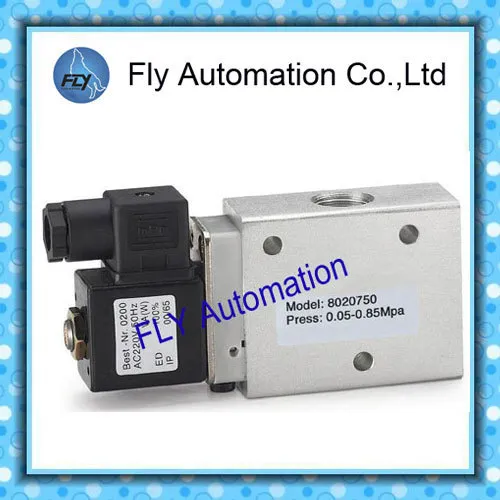 Herion Solenoid Valve 3/2 Way Dn6 1/4" Aluminum Body 