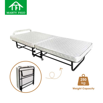 Nordic Metal Fold-Out Guest Bed: Space-Saving & Portable Low-Cost Solution