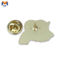 Gold Plating Heart Shape Lion Badge