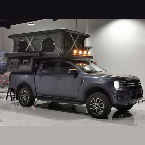 Lightweight Aluminum RV Trailer Sleeps 4 Pickup Truck Backpack Box with Outdoor Camper Features Light Weight