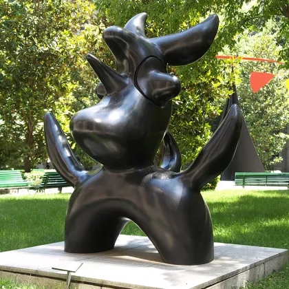 Garden Decorative Abstract Artistry Modern Bronzed Sculpture