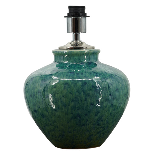 Lâmpada de cerâmica verde envelhecida artesanal com design exclusivo